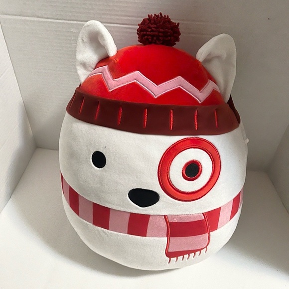 Target Other - Red and White Plush Toy with Ears